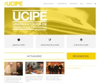 Ucipe.org(UCIP-E | Unión Católica de Informadores y Periodistas de España) Screenshot