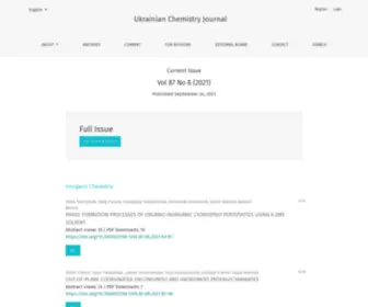 UCJ.org.ua(Ukrainian Chemistry Journal) Screenshot