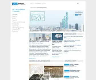 Uclaforecast.com(UCLA Anderson School of Management) Screenshot