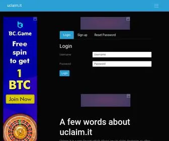 Uclaim.it Screenshot