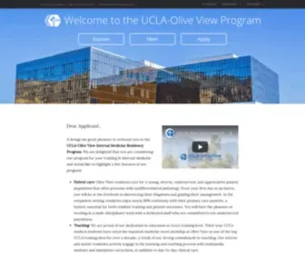 Uclaoliveview.org(The goal of our residency program) Screenshot