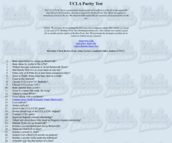 Uclapuritytest.com(UCLA Purity Test) Screenshot