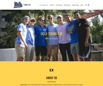 Uclasigmachi.com(UCLA Sigma Chi) Screenshot