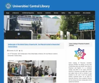 Uclmyanmar.org(Universities' Central Library) Screenshot
