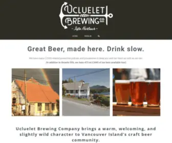 Uclueletbrewing.ca(Ucluelet Brewing Company) Screenshot