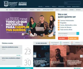 UCM.edu.co(Universidad Católica de Manizales) Screenshot