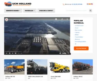 Ucmholland.com(Used Cranes & Materials Holland) Screenshot