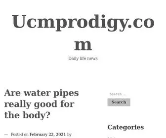 Ucmprodigy.com(Daily life news) Screenshot