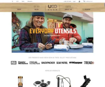 Ucogear.com(Utility, Comfort & Originality in the Outdoors) Screenshot