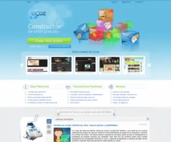 Ucoz.es(Crear sitios web gratis) Screenshot