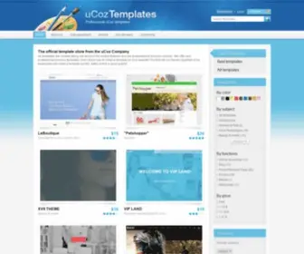Ucoztemplates.com(The official uCoz templates store) Screenshot