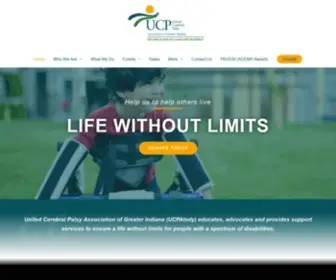 Ucpaindy.org(United Cerebral Palsy Association of Greater Indiana) Screenshot