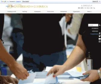 UCR.ac.cr(Universidad de Costa Rica) Screenshot