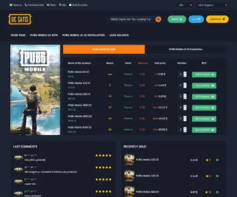 Ucsatis.com(PUBG UC mobile) Screenshot