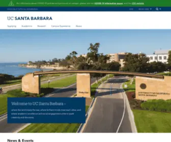 UCSB.edu(UC Santa Barbara) Screenshot