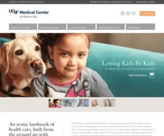 Ucsfmissionbayhospitals.org(UCSF Medical Center at Mission Bay) Screenshot