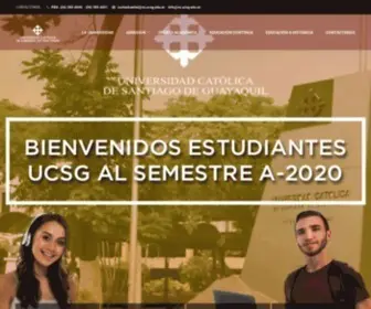UCSG.edu.ec(Universidad Católica de Santiago de Guayaquil) Screenshot
