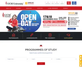 Ucsiuniversity.edu.my(UCSI University) Screenshot