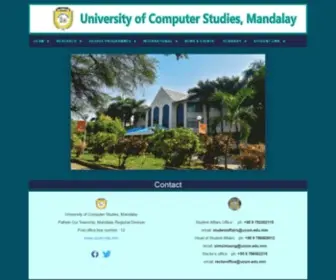UCSM.edu.mm(UCSM Top Menu UCSM UCSM) Screenshot