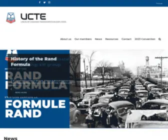 Ucte-Ucet.ca(Union of Canadian Transportation Employees) Screenshot