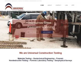 Uctgroup.com(Universal Construction Testing a Radarview LLC Company) Screenshot