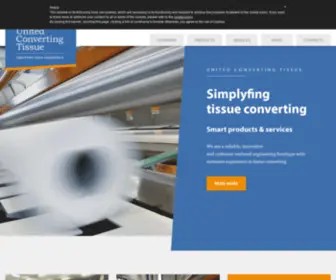 Uctissue.com(United Converting Tissue) Screenshot