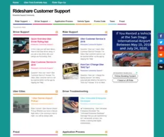 Ucustomersupport.com(Rideshare Customer Support) Screenshot
