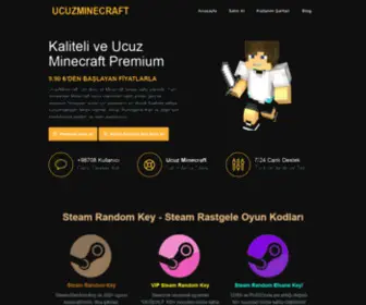 Ucuzminecraft.com(Ucuz Minecraft Premium Hesaplar) Screenshot