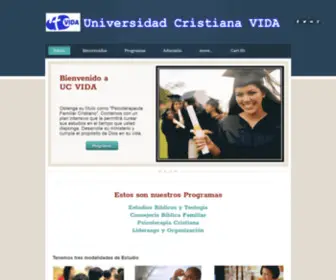 Ucvida.org(Universidad Cristiana VIDA) Screenshot