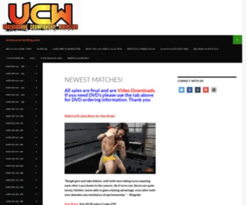 UCW-Wrestling.com(Underground Championship Wrestling) Screenshot