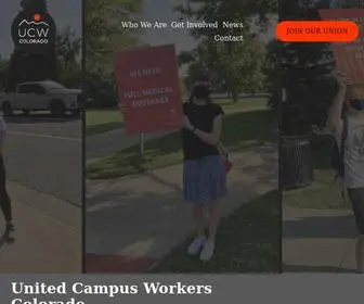 Ucwcolorado.org(United Campus Workers Colorado) Screenshot