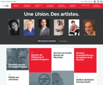 Uda.ca(Union des Artistes) Screenshot