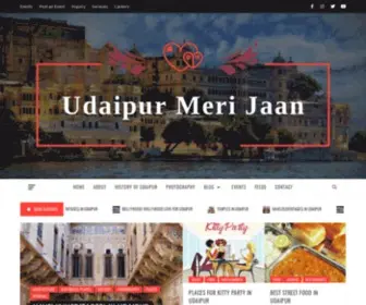 Udaipurmerijaan.in(Udaipur Meri Jaan Tourist Travel Guide and Udaipur City) Screenshot