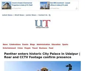 Udaipurtimes.com(TAKING LOCAL GLOBAL Hyperlocal) Screenshot