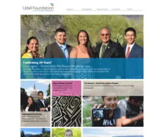 Udall.gov(The Morris K. Udall and Stewart L. Udall Foundation) Screenshot