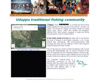 Udappu.org(Udappu traditional fishing village) Screenshot