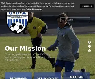 Udasoccer.org(Utah Development Academy) Screenshot