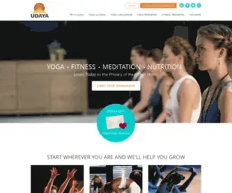 Udaya.com(UDAYA Yoga & Fitness) Screenshot