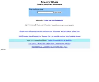 Udayanroy.com(Speedy Whois) Screenshot