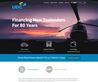 UDC.co.nz(Car loans) Screenshot