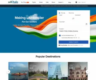 Udchalo.com(All Defence Air Fares on One Platform) Screenshot