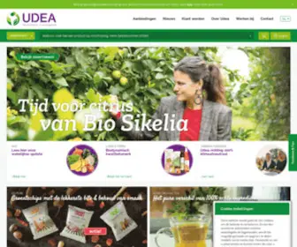 Udea.nl(Verbindend in biologisch) Screenshot