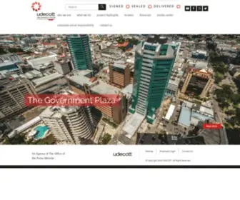 Udecott.com(The Urban Development Corporation of Trinidad and Tobago Limited (UDeCOTT)) Screenshot