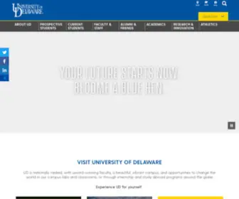 Udel.edu(The University of Delaware) Screenshot