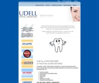 Udelldental.com(Udell dental laboratory) Screenshot