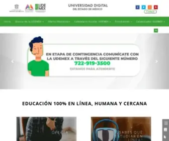 Udemex.edu.mx(Universidad Digital del Estado de México) Screenshot
