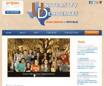 Udems.org(University Democrats) Screenshot