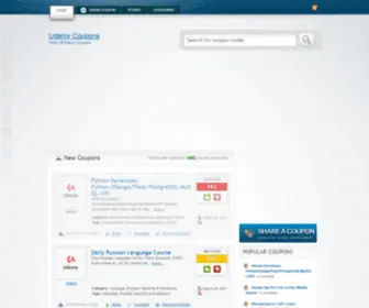 Udemycoupon.org(100% Off Udemy Coupons) Screenshot