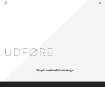 Udfore.com(UDFØRE) Screenshot