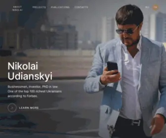 Udianskyi.com(Nikolai Udianskyi) Screenshot